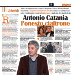 itw ad Antonio Catania di Agata Patrizia Saccone pubblicata sul quotidiano La Sicilia - Vivere